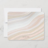 温かい大理石 ノートカード (裏面)