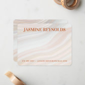 温かい大理石 ノートカード (正面/裏面インサイチュ)