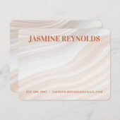 温かい大理石 ノートカード (正面/裏面)