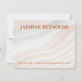 温かい大理石 ノートカード