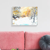 温かい寒さ キャンバスプリント (インサイチュ (リビング))