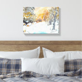 温かい寒さ キャンバスプリント (インサイチュ (寝室))