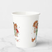 温かい幸せな瞬間を過ごす父の日 紙コップ (左)