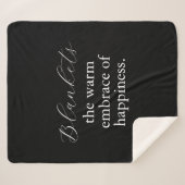 温かい幸福感 |独自の作成 シェルパブランケット (正面(横))