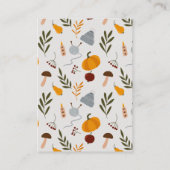 温かい心地よい秋のエッセンシャル結婚ーズ・ウィッシュ・ウェル エンクロージャーカード (裏面)