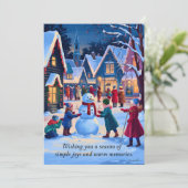 温かい思い出 – クリスマスカード (スタンド正面)