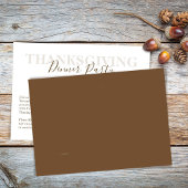 温かい感謝祭のディナーの雰囲気を醸し出す 招待状