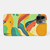 温かい抽象芸術流 Case-Mate iPhoneケース (裏面(横))