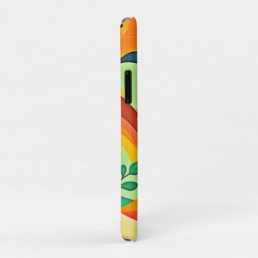 温かい抽象芸術流 Case-Mate iPhoneケース (裏面/右)