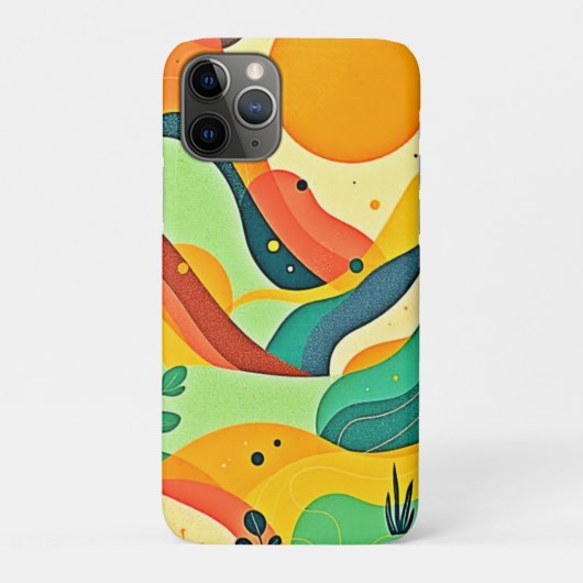 温かい抽象芸術流 Case-Mate iPhoneケース (裏)