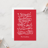 温かい挨拶 カード (正面/裏面インサイチュ)