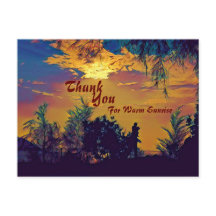 温かい日の出の水彩画の風景 木々 感謝