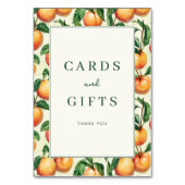 温かい桃のイラスト枠 テーブルナンバー (裏面)