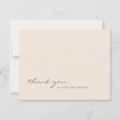 温かい桃色の無地のサンキューカード サンキューカード (正面)