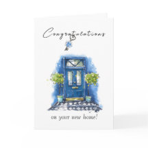 温かい歓迎のホームカード