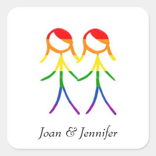 温かい歓迎 スクエアシール (正面)