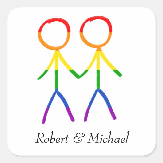 温かい歓迎 スクエアシール (正面)