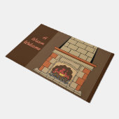 温かい歓迎 ドアマット (アングル)