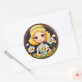 温かい歓迎！ ラウンドシール (封筒)