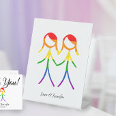 温かい歓迎 台座サイン