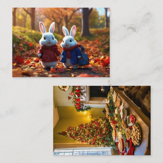 温かい歓迎 名刺 (正面/裏面)