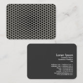 温かい灰色のハニカム 名刺 (正面/裏面)