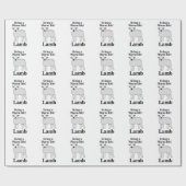 温かい生活を送るラムおもしろい肉 ラッピングペーパー (フラット)