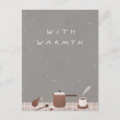 温かい祝福のポストカード ヴィンテージ ポストカード (正面)