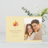 温かい秋の紅葉 セーブザデート (スタンド正面)