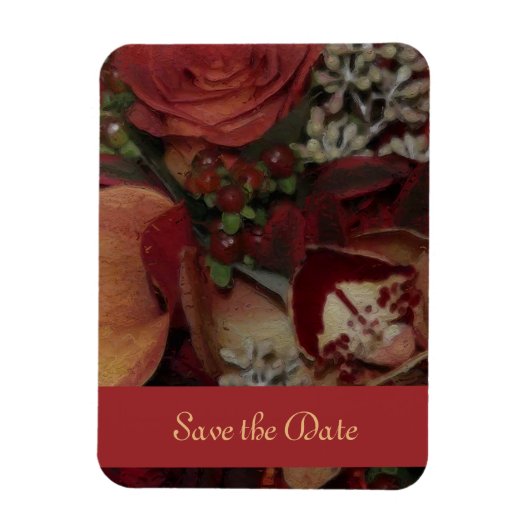 温かい秋の色彩 マグネット (縦)