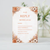 温かい秋の花の応答 出欠カード (スタンド正面)