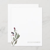 温かい秋の落ち葉とバーのオリジナル便箋 (正面/裏面)