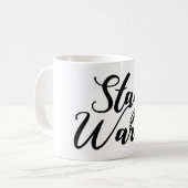 温かい言葉のタイポグラフィ コーヒーマグカップ (正面左)