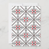 温かい願いおもしろいカップル写真クリスマス シーズンカード (裏面)