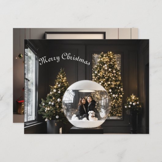 温かい願いとフェスティバル応援!🎄メリークリスマス ポストカード (正面/裏面)