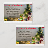 「温かい願いと喜びの時」 ノートカード (正面/裏面)