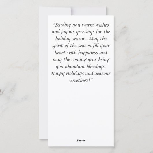 温かい願いを込めて:季節のご挨 シーズンカード (裏面)