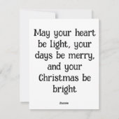 温かい願いを送り、休日の喜びを広げましょう シーズンカード (裏面)