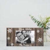 温かい願いカスタマイズ可能なクリスマス シーズンカード (スタンド正面)