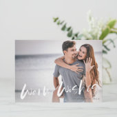 温かい願いカップル写真クリスマスカード シーズンカード (スタンド正面)