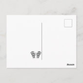 温かい願いパタアーガイルーン項目はがき – 灰色 ポストカード (裏面)