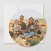 温かい願いホットココアクリスマスフォトカード 招待状 (裏面)