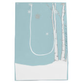 温かい願い雪だるまスリングギフト ミディアムペーパーバッグ (裏面)