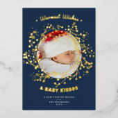温かい願い キス ファンシー ベビー発表 箔シーズンカード (正面)