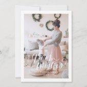 温かい願い クリスマスカード フラット ホリデーカード (正面)