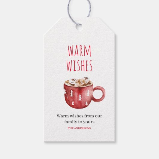 温かい願い |クリスマスギフトタグ ギフトタグ (正面)
