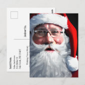 温かい願い、クリスマスパーソナライズされた ポストカード (正面/裏面)