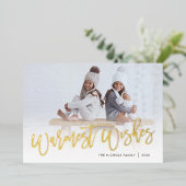 温かい願い |フォトオーバーレイ 箔シーズンカード (立ち正面)