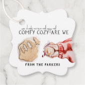 温かい願い |ホックラシックトチョコレートクリスマス フェイバータグ (正面)