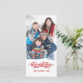 温かい願い | ホリデー フォト カード (スタンド正面)